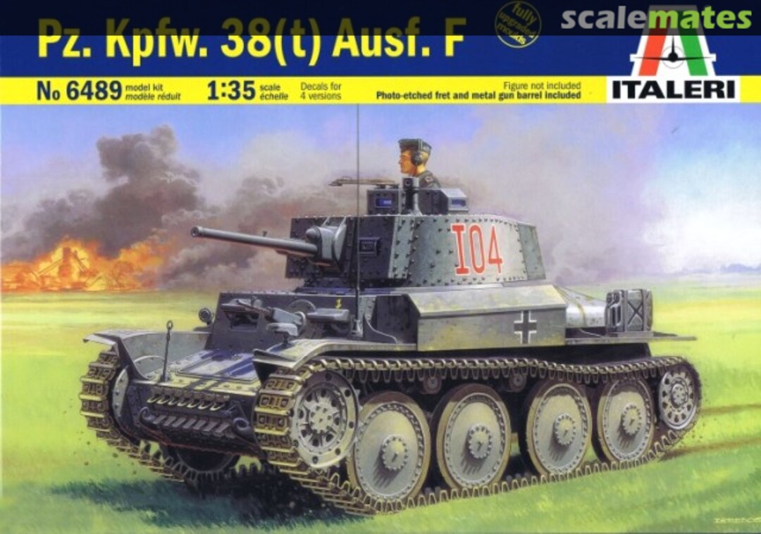 Boxart Pz.Kpfw. 38(t) Ausf. E/F 6489 Italeri