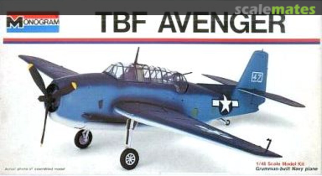 Boxart TBF Avenger 8927 Bandai/Monogram