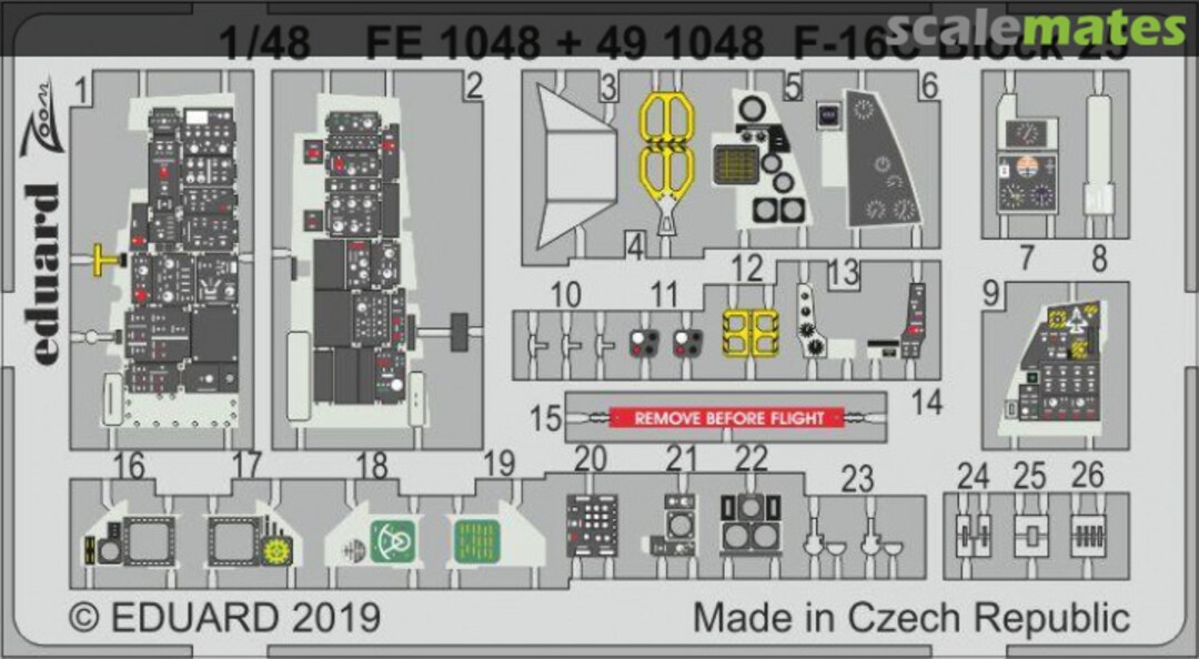 Boxart F-16C Block 25 TAMIYA FE1048 Eduard