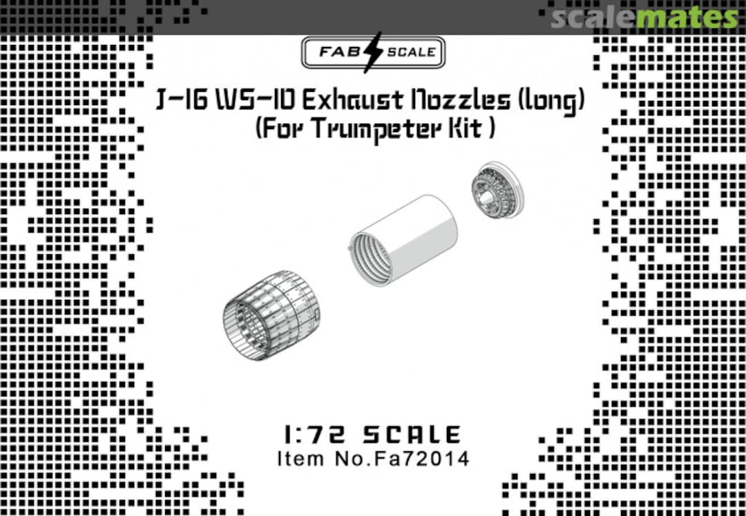 Boxart WS-10 Exhaust Nozzles Long Type Fa72014 Fab Scale