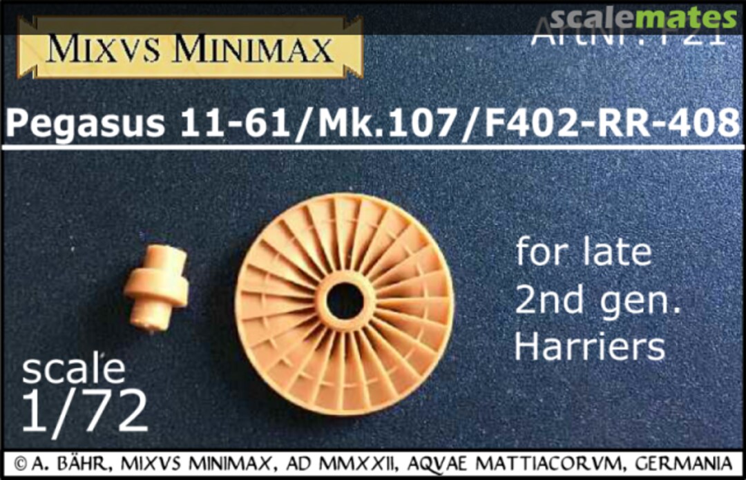 Boxart Fan Pegasus 11-61/ Mk.107 F21 Mixvs Minimax