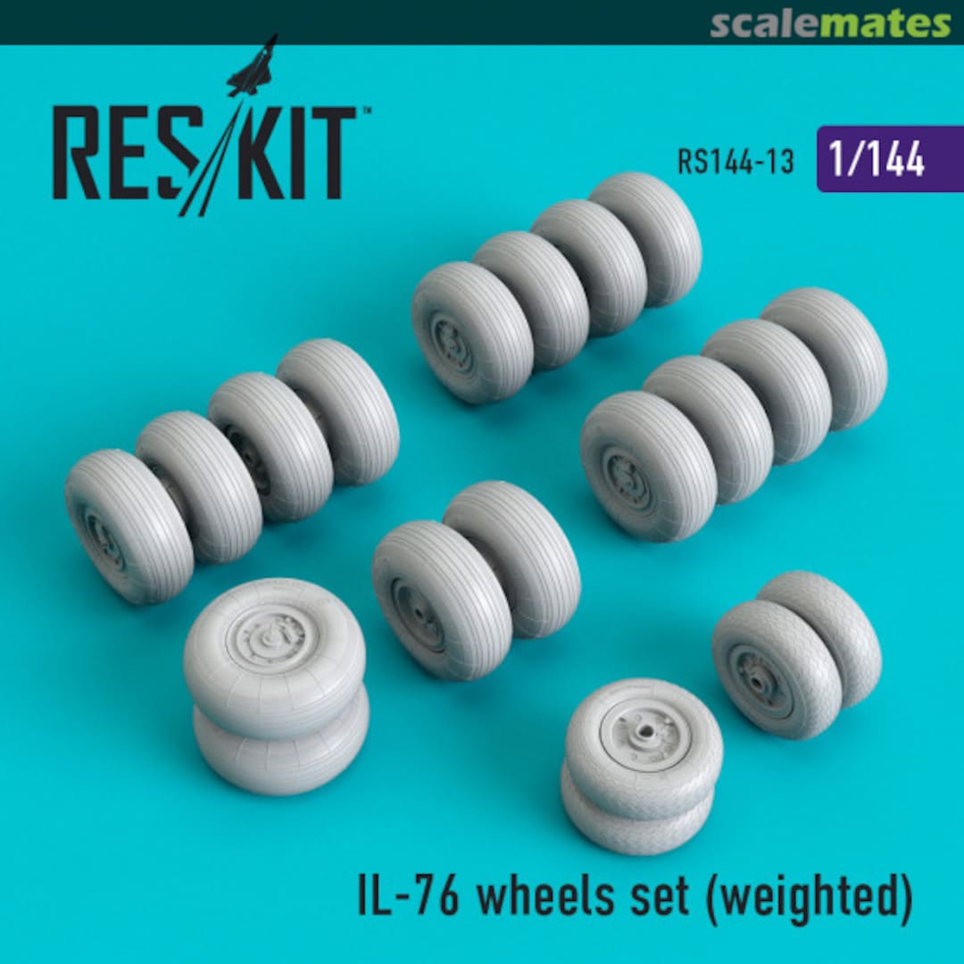 Boxart IL-76 wheels set (weighted) RS144-0013 ResKit