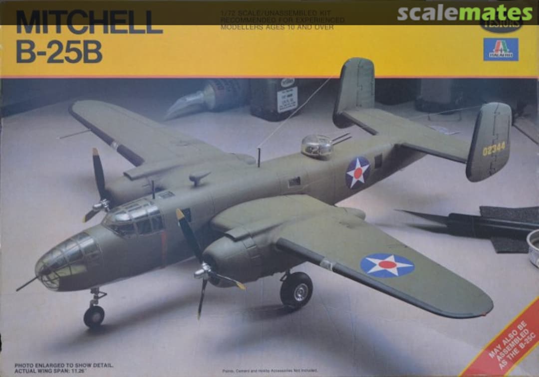 Boxart Mitchell B-25B 861 Testors/Italeri