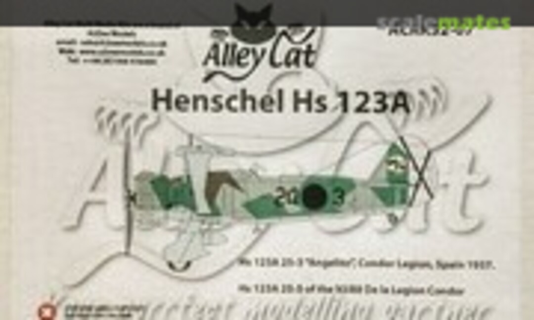 1:32 Henschel Hs-123A (Alley Cat ACRK32-07-SCW)