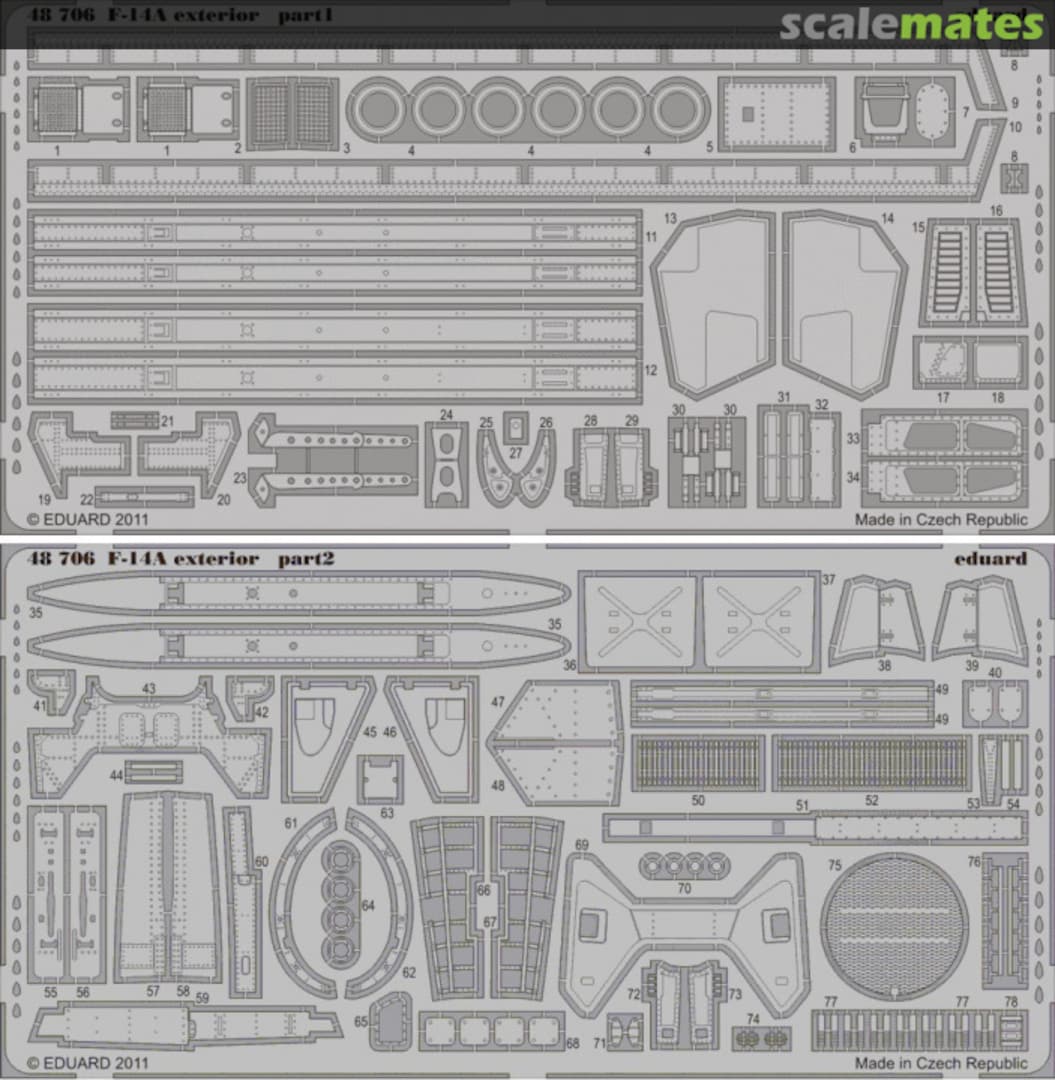 Boxart F-14A exterior 48706 Eduard