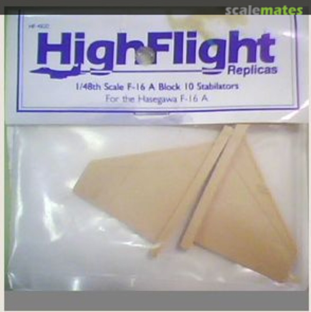 Boxart F-16 Block A Stabilizators HF-4820 HighFlight Replicas