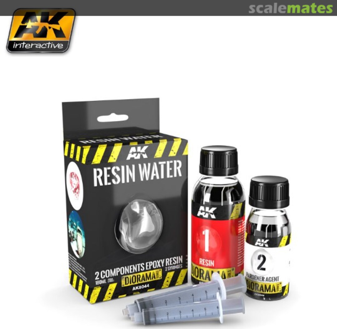 Boxart RESIN WATER 2 COMPONENTS EPOXY RESIN 180ML AK 8044 AK Interactive