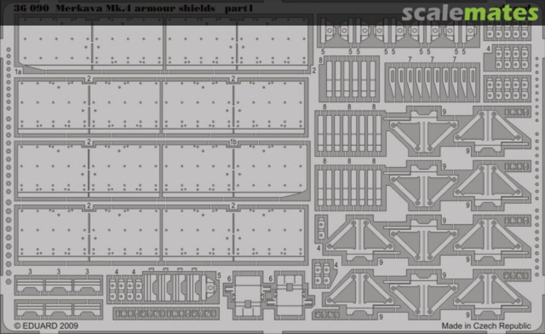 Boxart Merkava Mk.IV armour shields 36090 Eduard