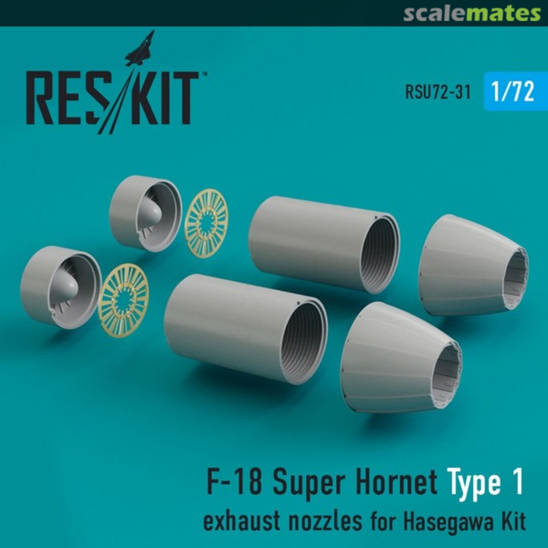 Boxart F/A-18E/F Super Hornet - exhaust nozzles type 1 RSU72-0031 ResKit