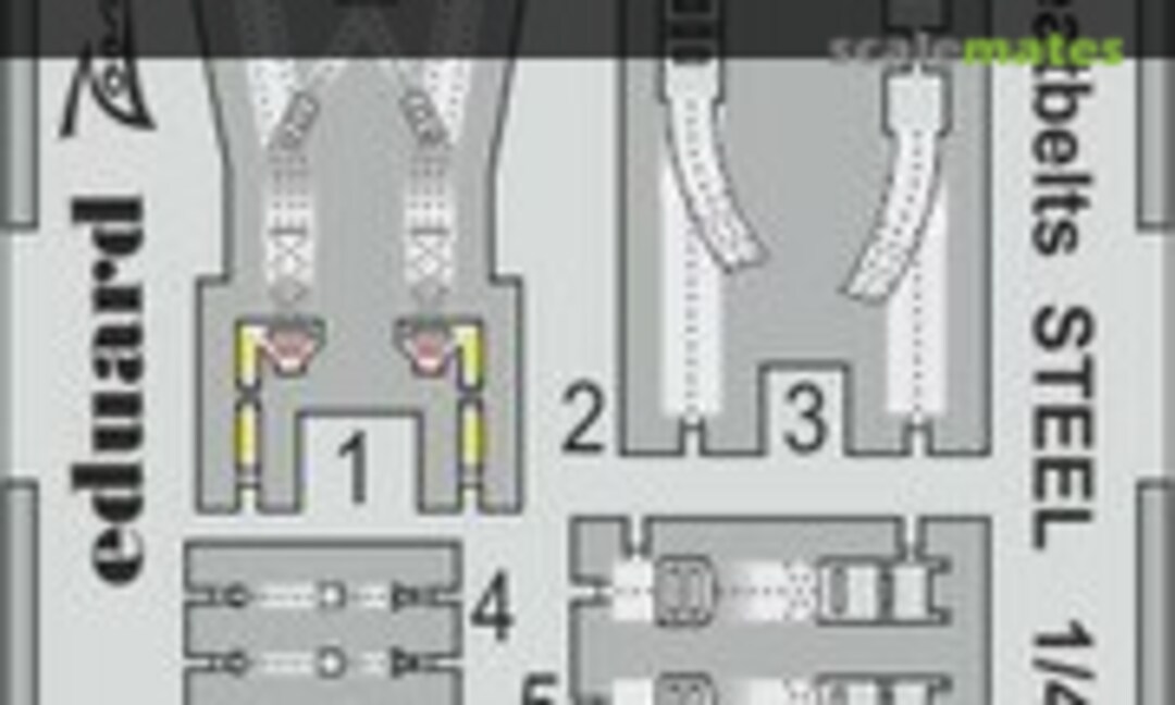 1:48 F-16C Block 25 seatbelts STEEL TAMIYA (Eduard FE1049)