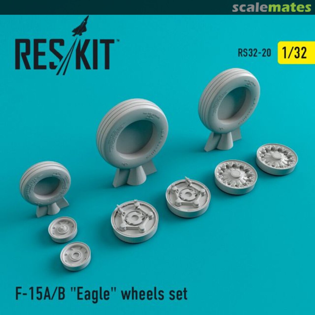 Boxart F-15A/B Eagle wheels set RS32-0020 ResKit