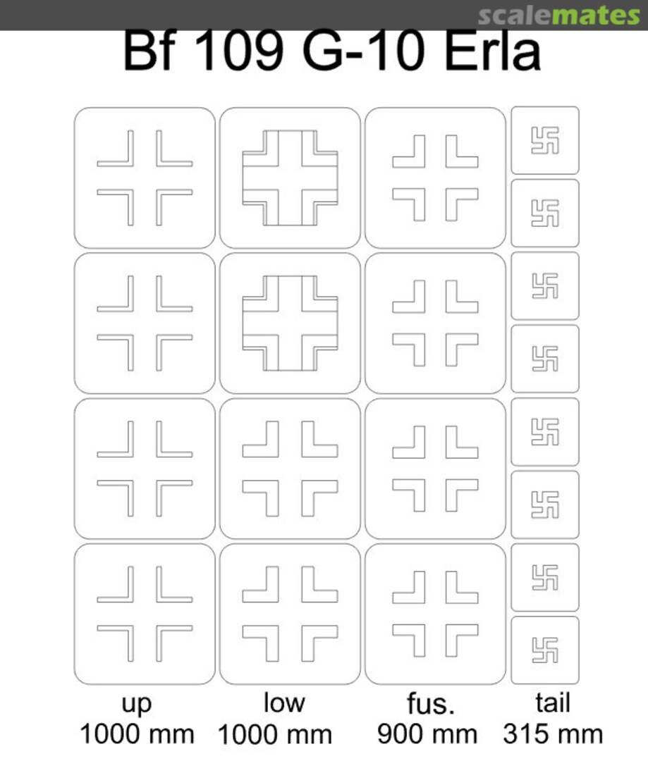 Boxart Bf 109 G-10 Erla 24040 Omask