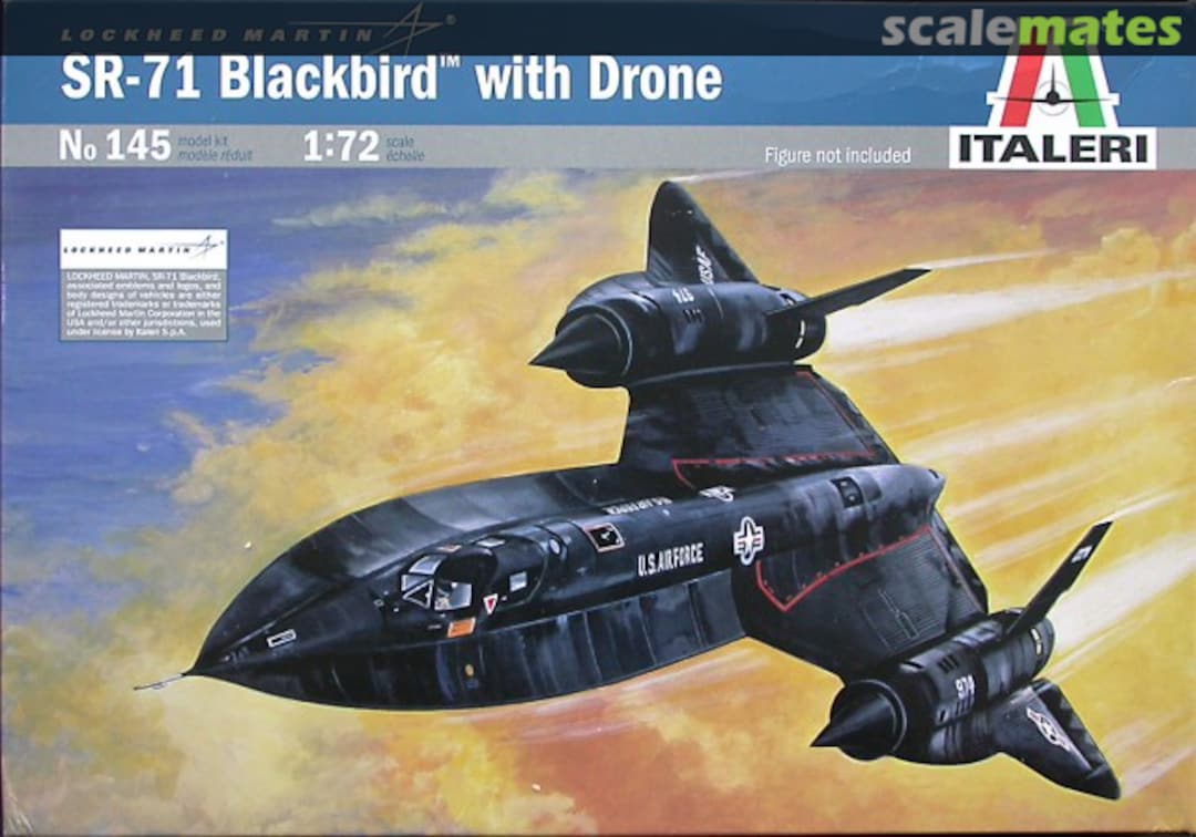 Boxart SR-71 Blackbird w/ Drone 145 Italeri