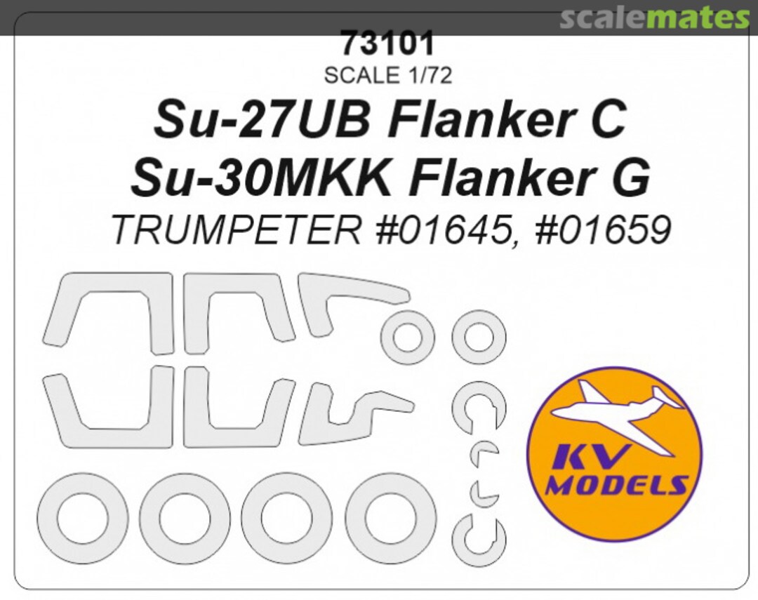 Boxart Su-27UB Flanker C / Su-30MKK Flanker G 73101 KV Models