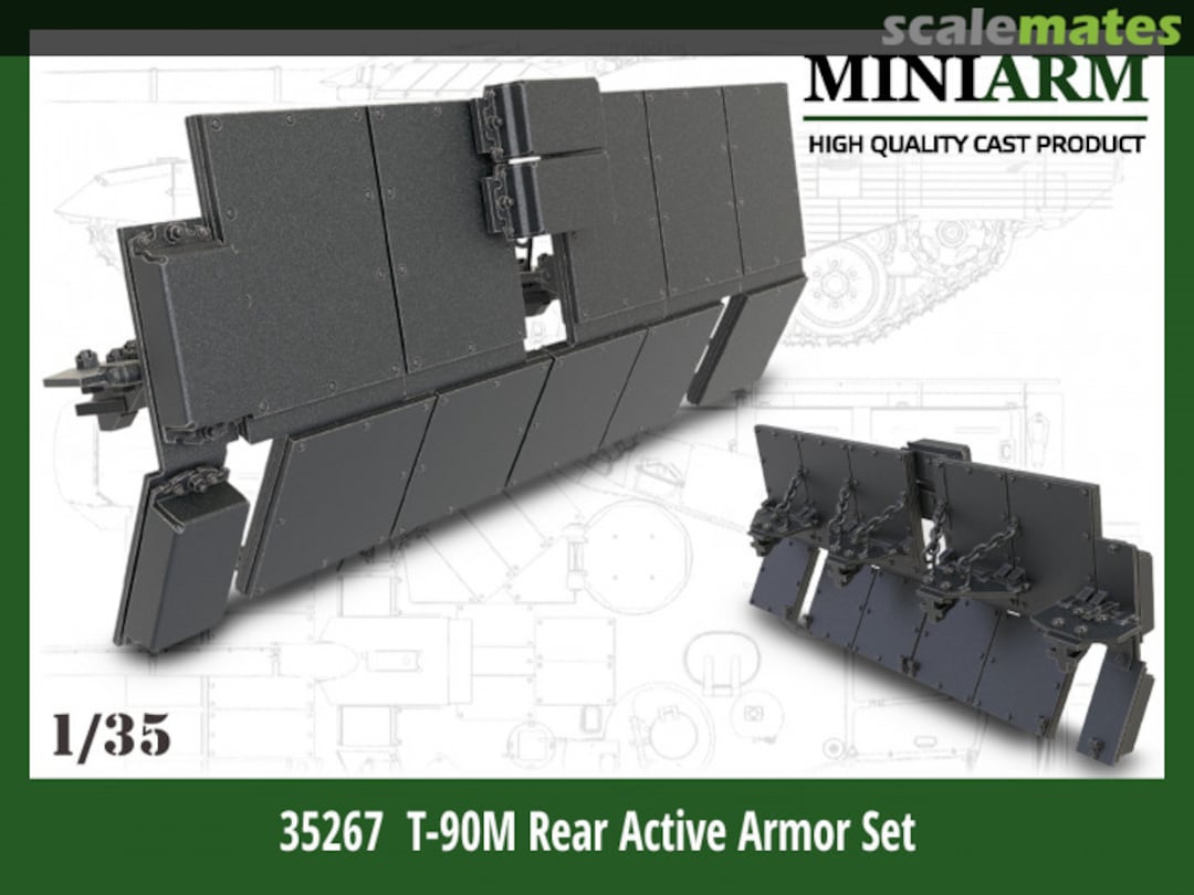 Boxart T-90M Rear Active Armor Set 35267 Miniarm