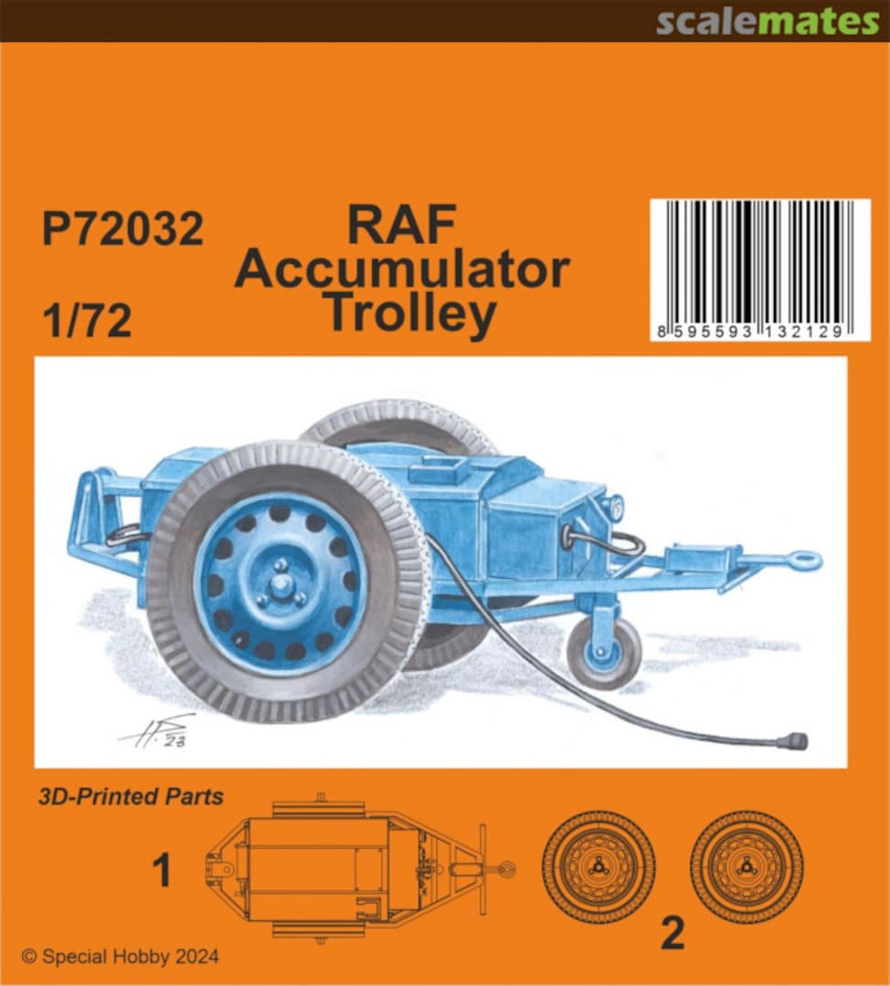 Boxart RAF Accumulator Trolley P72032 Special Hobby