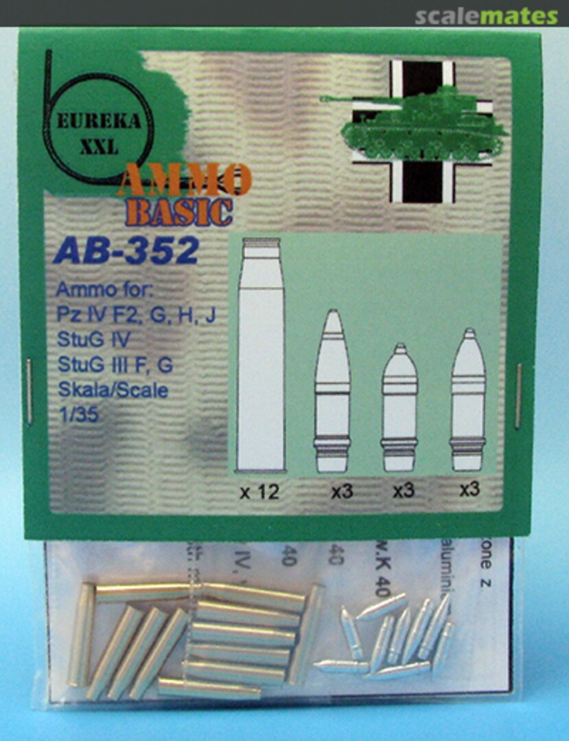 Boxart Ammo for Pz. IV F2,G,H,J; Stug IV/III F,G AB-352 Eureka XXL