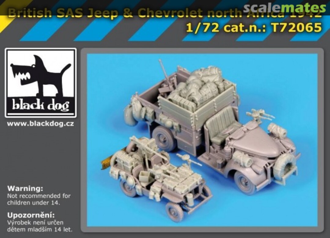 Boxart British SAS Jeep & Chevrolet SAS North Africa 1942 T72065 Black Dog