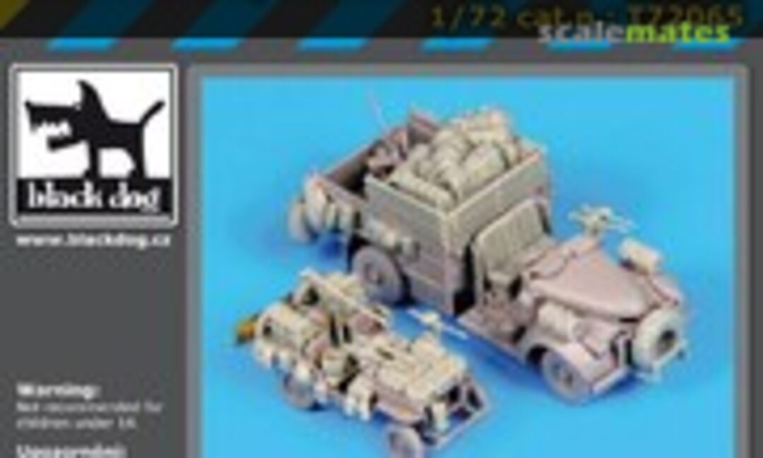 1:72 British SAS Jeep &amp; Chevrolet SAS North Africa 1942 (Black Dog T72065)