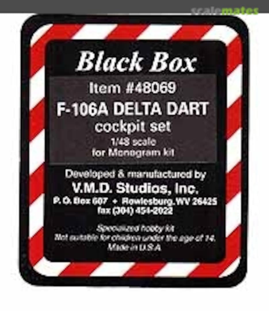 Boxart F-106A Delta Dart - Cockpit Set 48069 Black Box