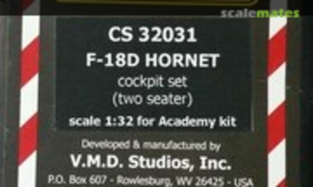 1:32 F-18D Hornet cockpit set (two seater) (Black Box CS32031)