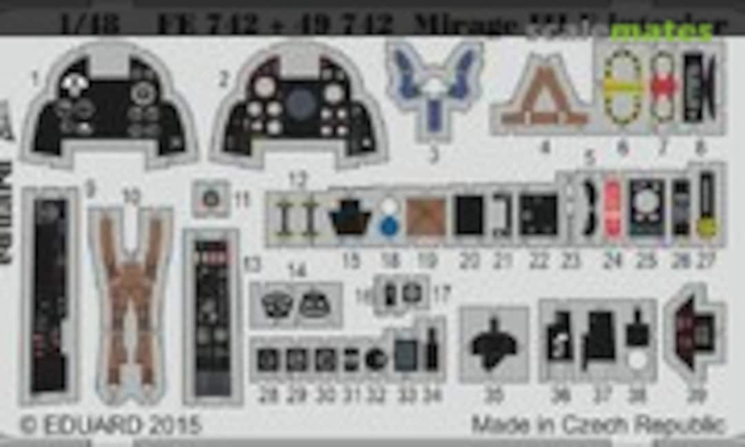 1:48 Mirage III E interior (Eduard FE742)