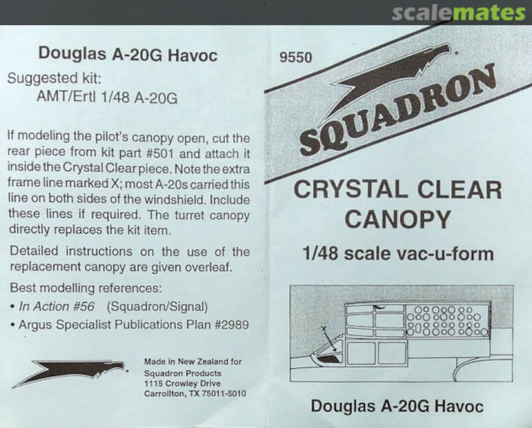 Boxart Crystal Clear Canopy 9550 Squadron Products