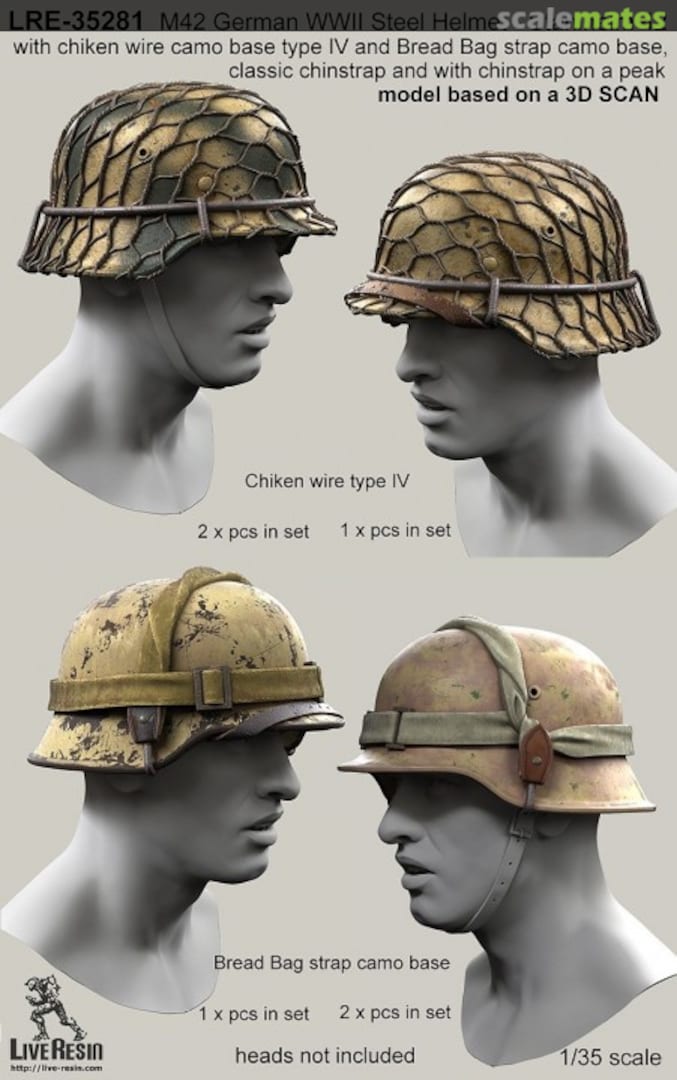 Boxart M42 German WWII Steel Helmet LRE-35281 Live Resin