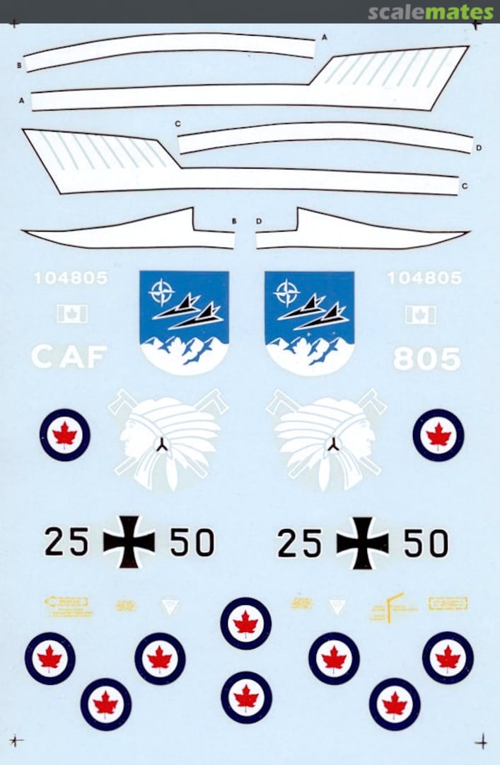 Boxart CF-104G 421 Sqn. CAF 48-0245 Microscale