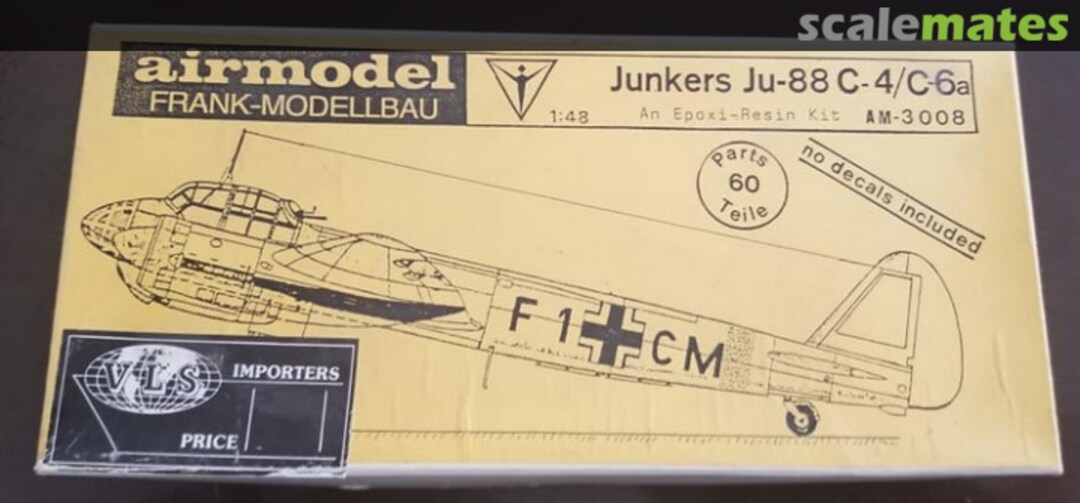 Boxart Junkers Ju-88C-4/C-6a AM-3008 Airmodel