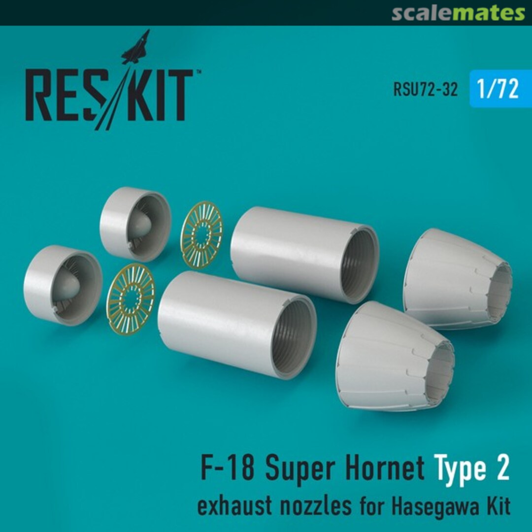 Boxart F/A-18E/F Super Hornet - exhaust nozzles type 2 RSU72-0032 ResKit