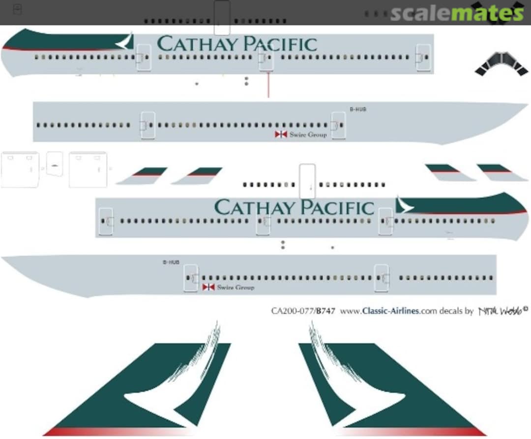 Boxart Cathay 747-4 (current) CA200-095 Classic Airlines