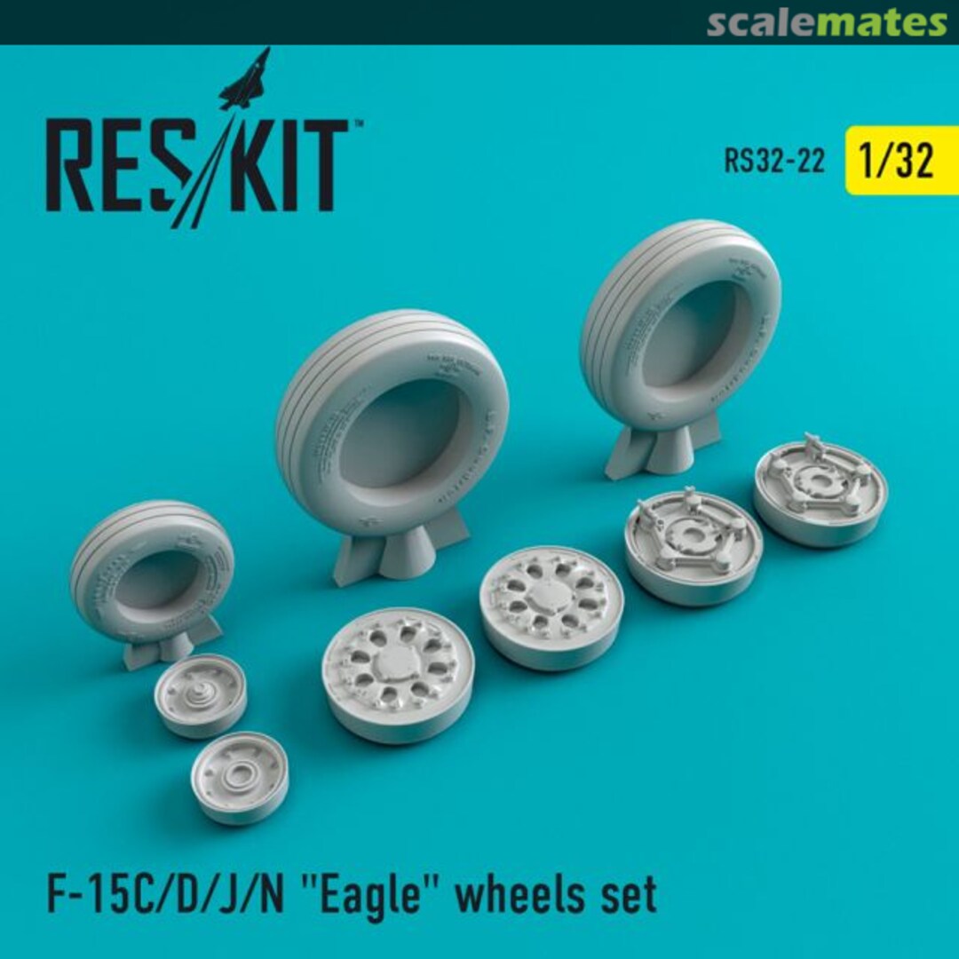 Boxart F-15C/D/J/N Eagle wheels set RS32-0022 ResKit