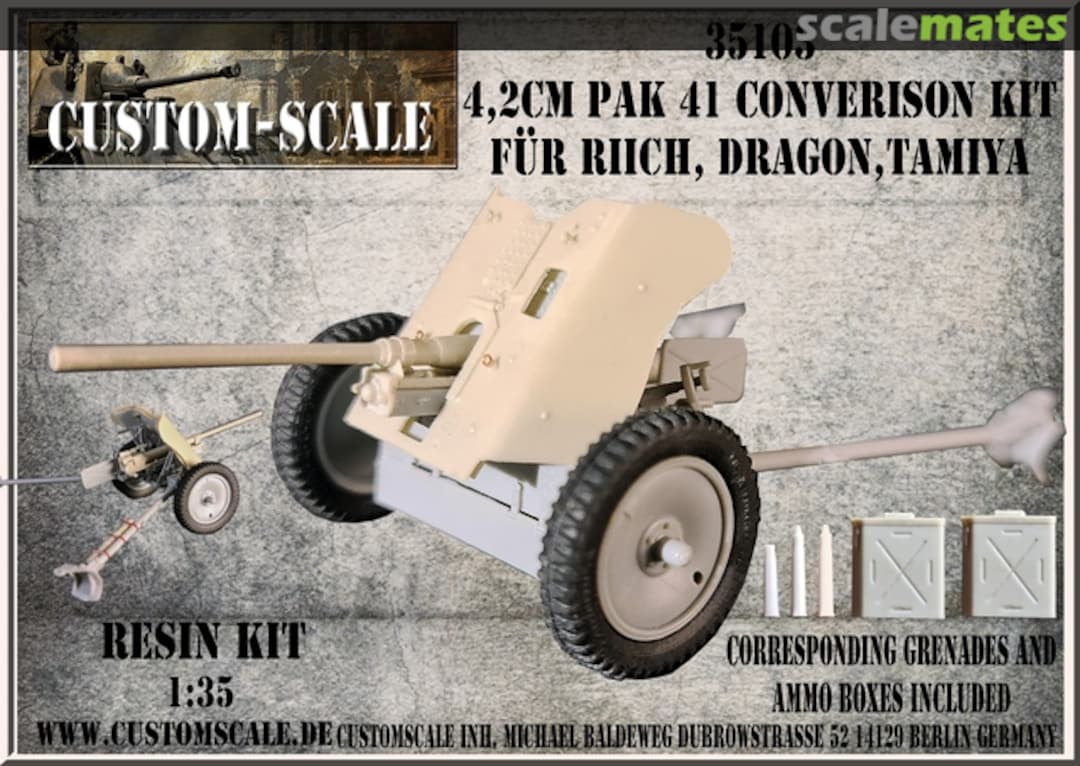 Boxart 4,2cm Pak 41 converison kit 35103 Custom-Scale