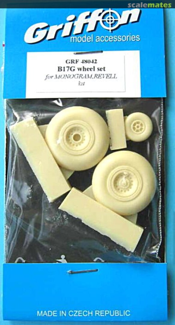 Boxart B-17G wheel set GRF48042 Griffon Model Accessories