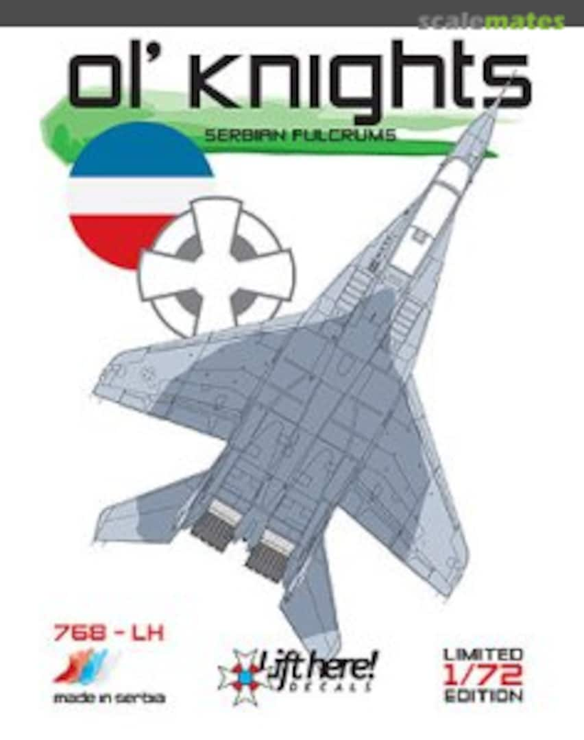 Boxart Ol’ Knights 768-LH Lift Here Decals