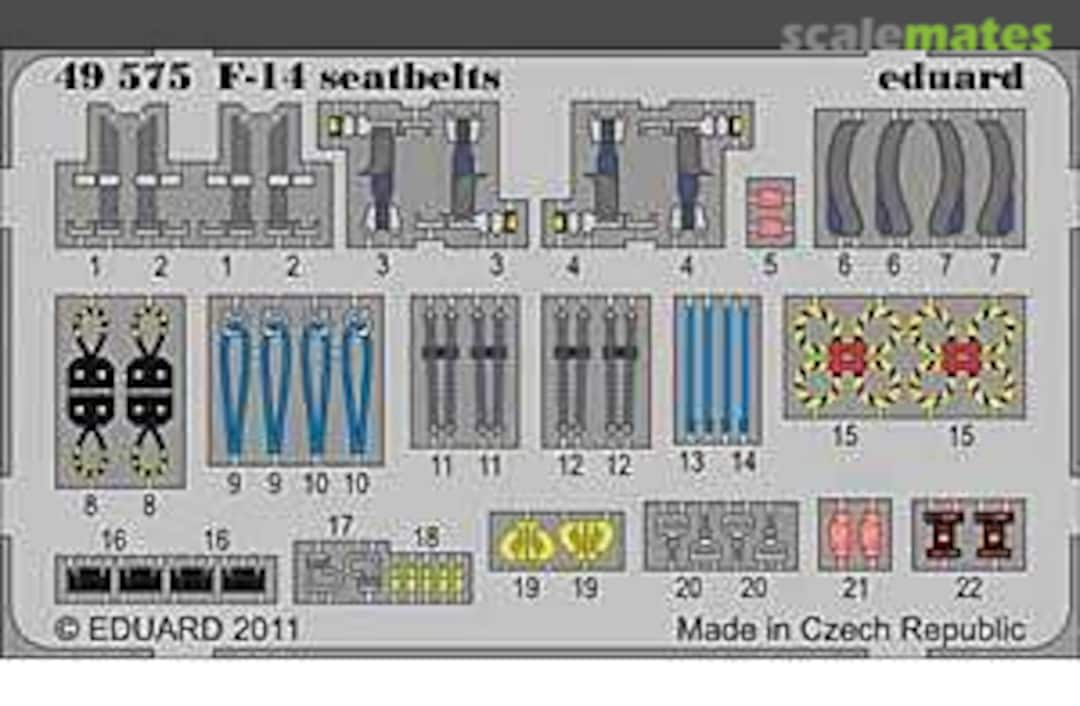 Boxart F-14 seatbelts 49575 Eduard