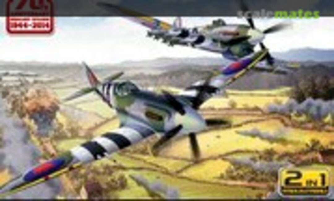 1:72 Spitfire Mk.XIVc &amp; Typhoon Mk.Ib (Academy 12512)