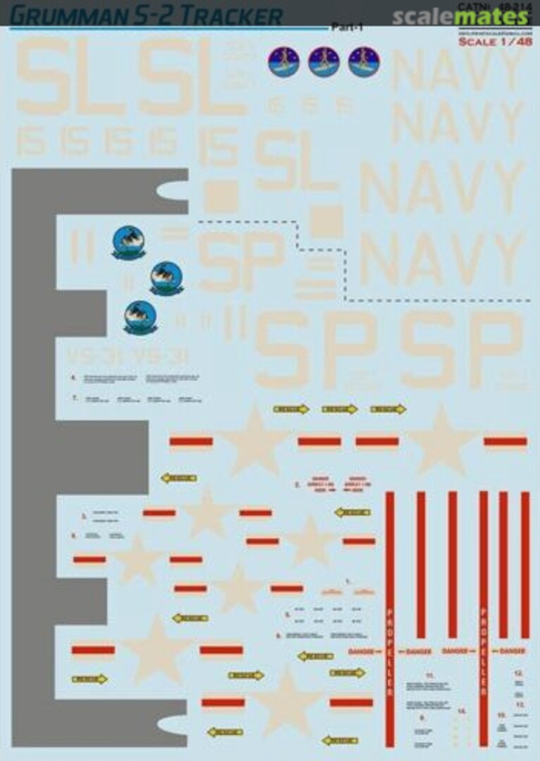 Boxart Grumman S-2 Tracker 48-214 Print Scale