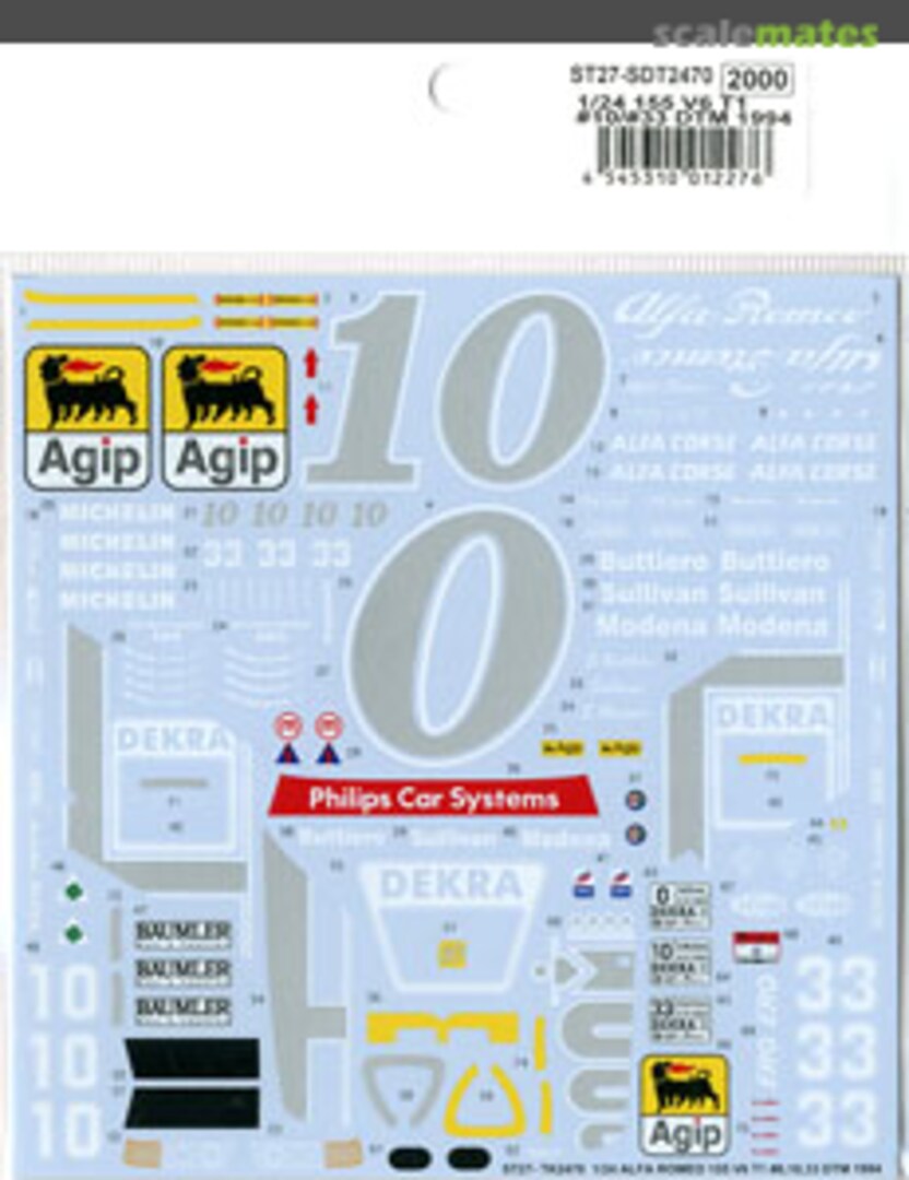 Boxart Alfa Romeo 155 V6 TI DTM ST27-SDT2470 Studio27