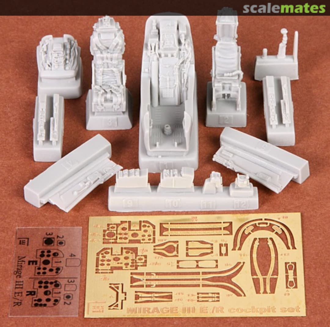 Boxart Dassault Mirage III E/R - cockpit set with MB Mk.4 & MB Mk.10 ejection seat 48045 SBS Model