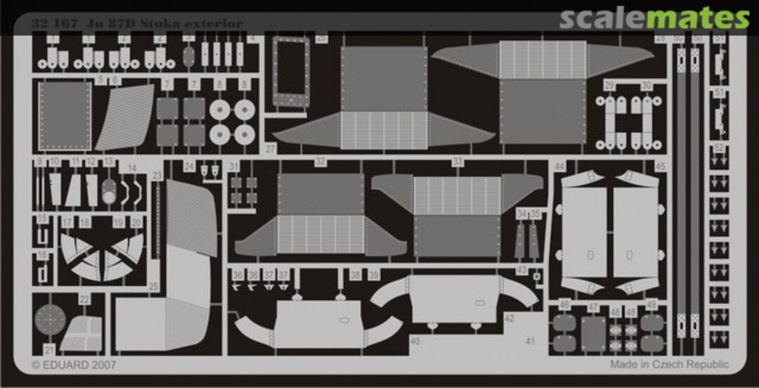 Boxart Junkers Ju 87D Stuka - PE Exterior 32167 Eduard
