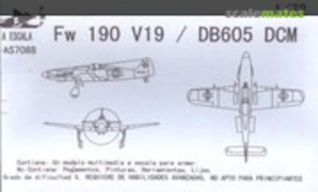 1:72 Fw 190 V19 / DB605 DCM (AESCALA AS7088)