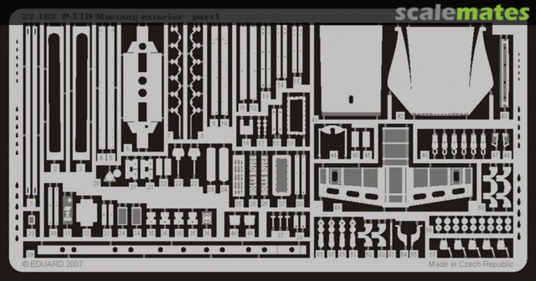 Boxart P-51D Mustang exterior 32168 Eduard