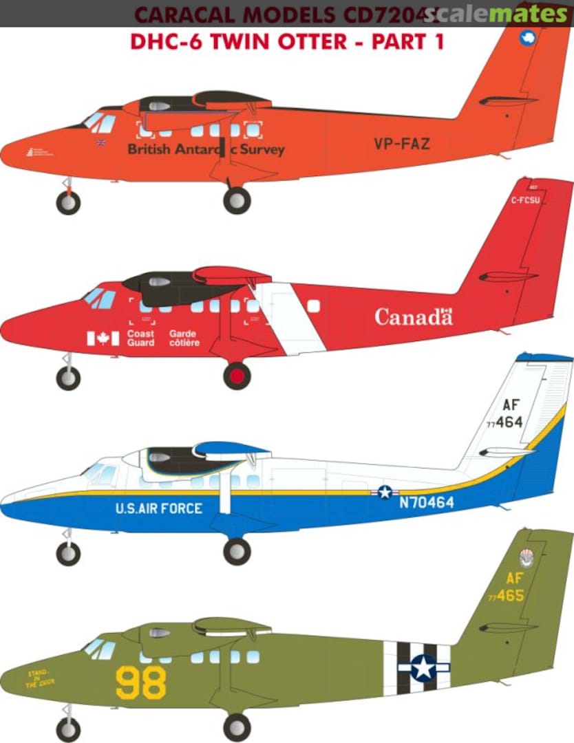 Boxart DHC-6 Twin Otter, Pt.1 CD72046 Caracal Models