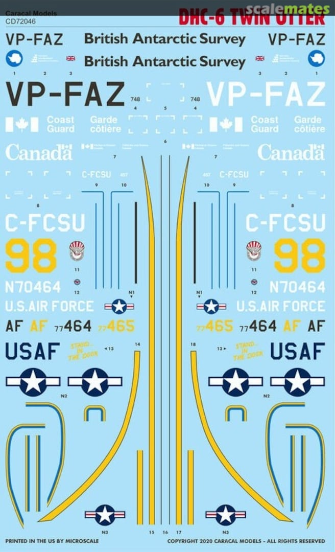 Contents DHC-6 Twin Otter, Pt.1 CD72046 Caracal Models