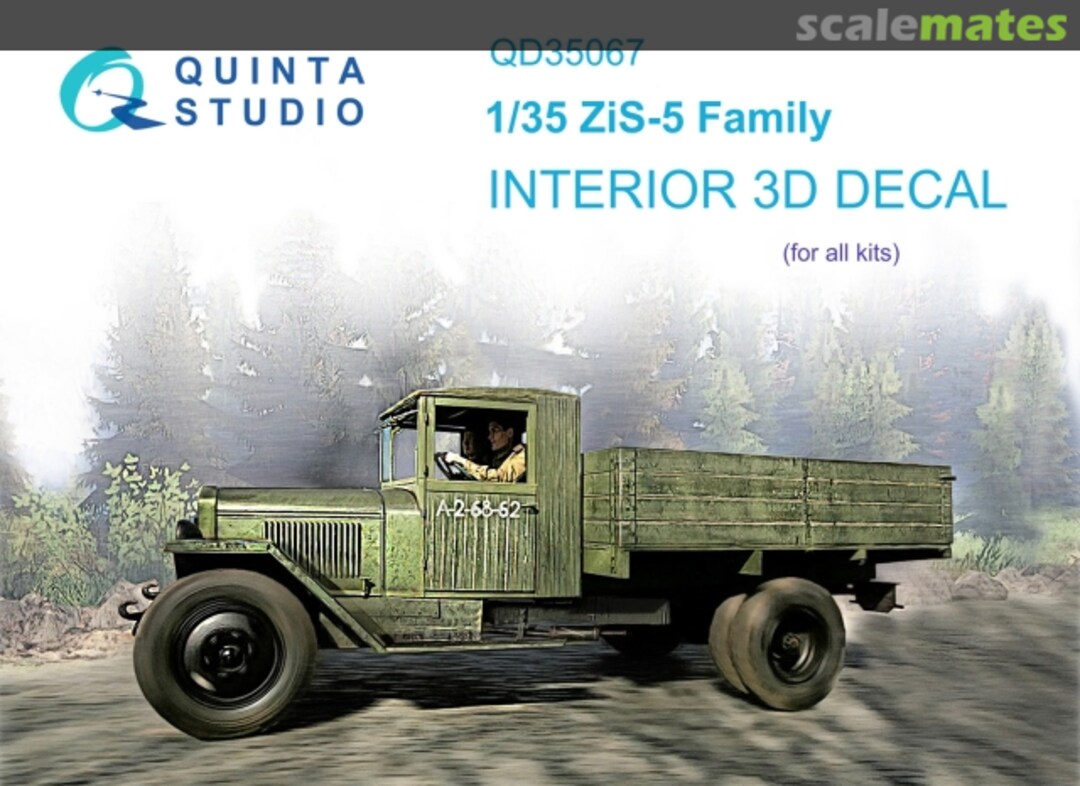 Boxart ZiS-5 Family interior 3D decals QD35067 Quinta Studio