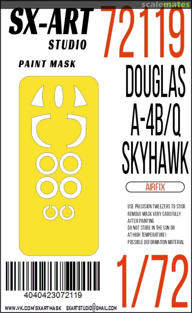 Boxart Douglas A-4B/Q Skyhawk masks 72119 SX-Art