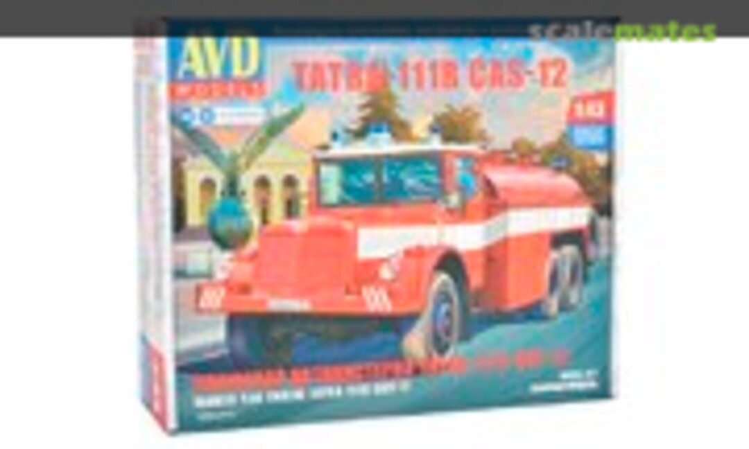 1:43 Fire Truck Tanker Tatra T-111R CAS-12 (AVD Models 1585AVD)