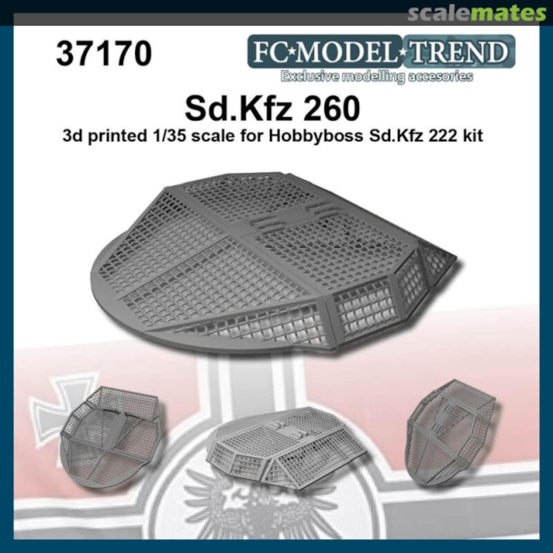 Boxart Sdkfz 260 mesh cover 37170 FC Model Trend